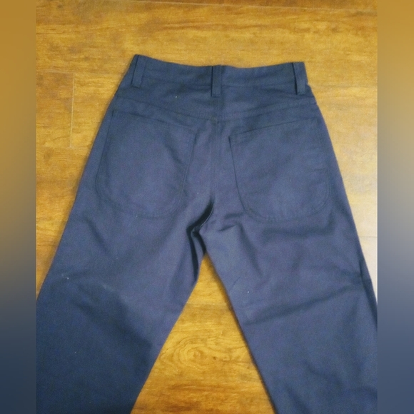 Los Angeles Apparel Poly Cotton Twill Pants. 26" waist 30"length. New Navy blue - Picture 4 of 4